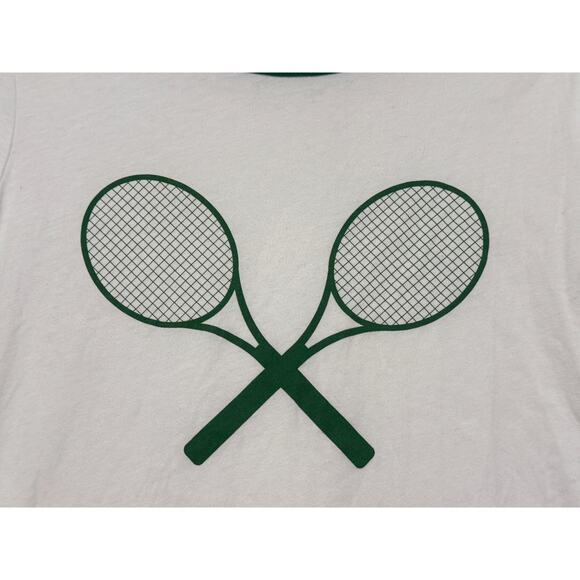 Urban Outfitters Truly Madly Deeply Tennis Ringer Tee, Size L - Picture 5 of 7